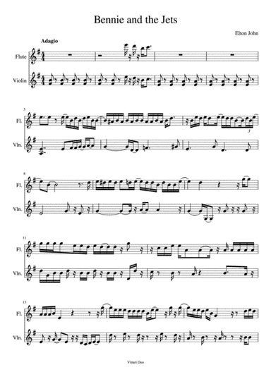 Bennie And The Jets (arr. Vittari Duo)