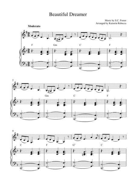 Beautiful Dreamer (arr. Kaiserin Rebecca)