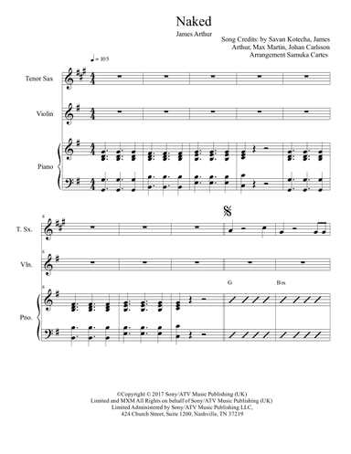 Naked (arr. Samuka Cartes)