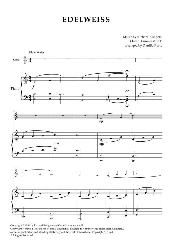 Edelweiss (arr. Danillo Porto)