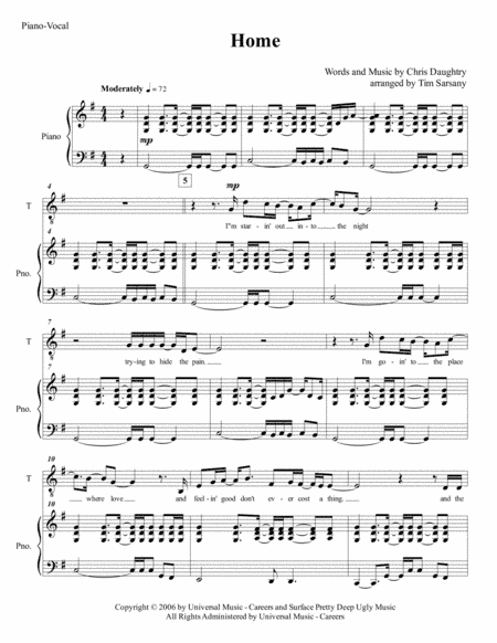 Home (arr. Tim Sarsany)