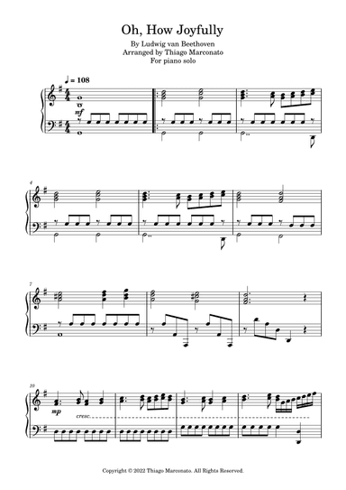 Oh, How Joyfully (arr. Thiago Marconato)
