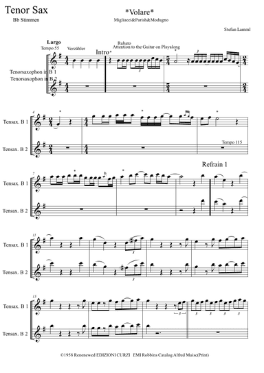 Volare (arr. Stefan Lamml)