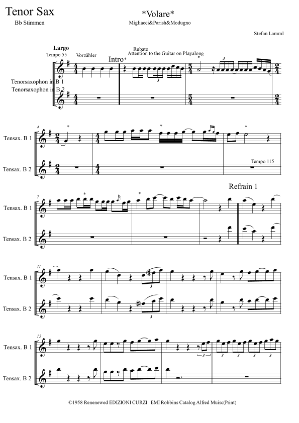 Volare (arr. Stefan Lamml)