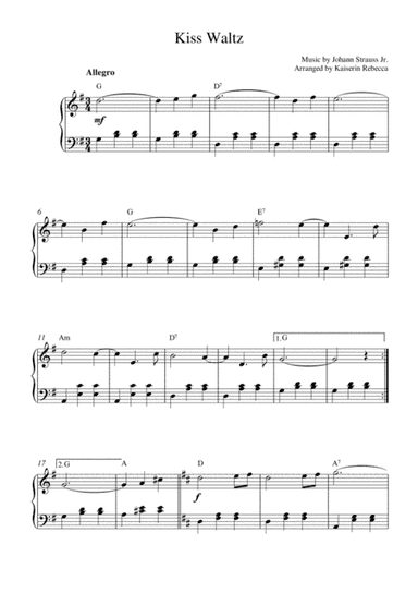 Kiss Waltz (arr. Kaiserin Rebecca)
