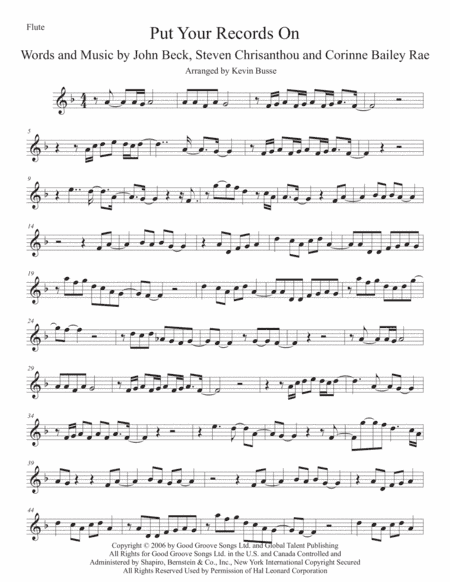Put Your Records On (arr. Kevin Busse)