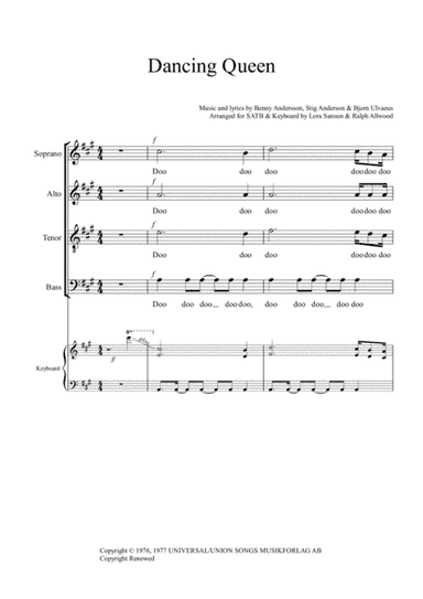 Dancing Queen (arr. Hal Leonard Europe Limited)