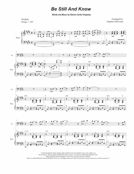 Be Still And Know (arr. Stephen DeCesare)