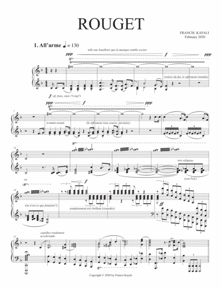 Rouget - 12 Variations on "La Marseillaise" - Piano Solo