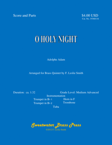 O Holy Night (arr. F. Leslie Smith)
