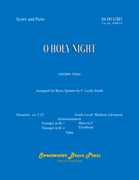 O Holy Night (arr. F. Leslie Smith)