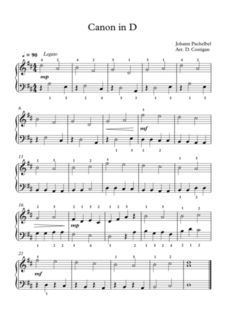 Canon in D (arr. D. Costigan)