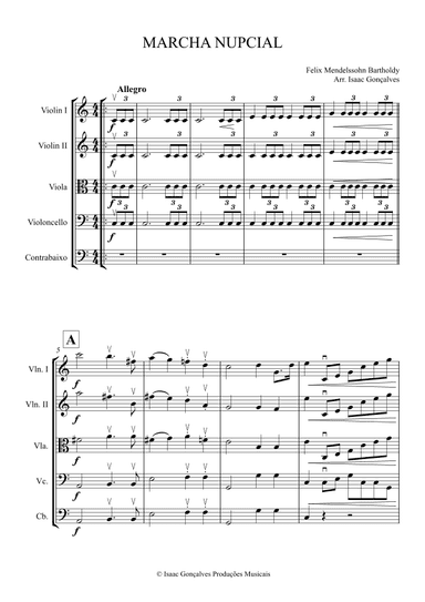 WEDDING MARCH (arr. Isaac Gonçalves)