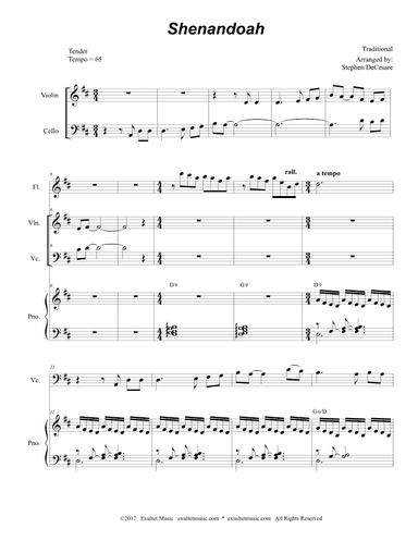Shenandoah (Duet for Violin and Cello) (arr. Stephen DeCesare)