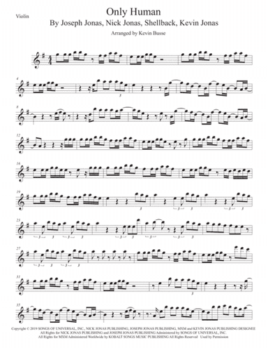 Only Human (arr. Kevin Busse)