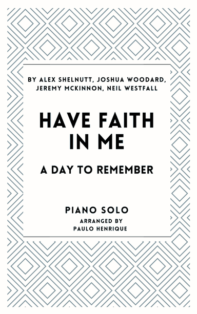 Have Faith In Me (arr. Paulo Henrique)
