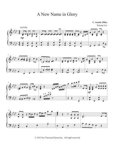 A New Name in Glory (arr. So Jung Lee)