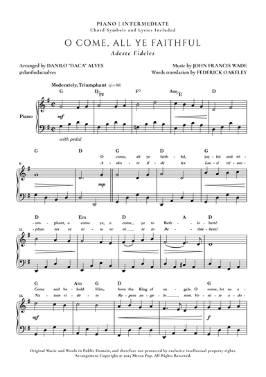 O Come, All Ye Faithful (arr. Danilo "Daca" Alves)