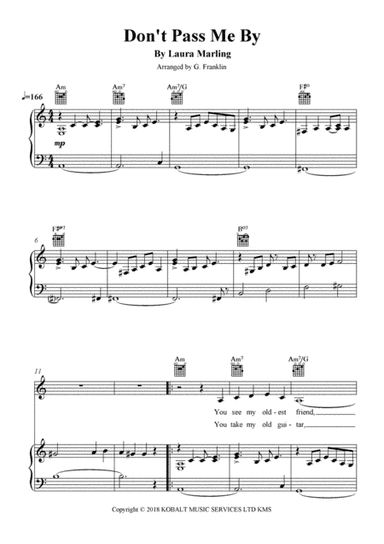Don't Pass Me By (arr. G. Franklin)