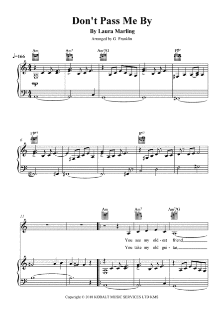 Don't Pass Me By (arr. G. Franklin)