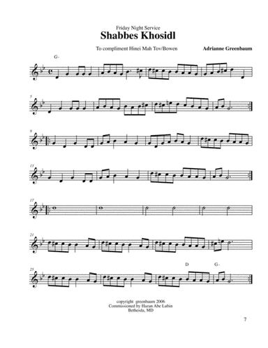 Shabbes tune - Shabbes Khosidl