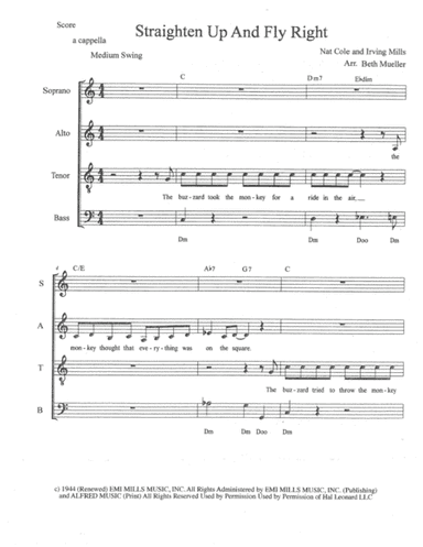 Straighten Up And Fly Right (arr. Beth Mueller)