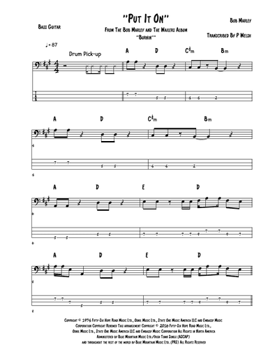 Put It On (arr. Accubass)