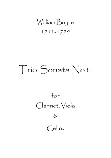 Trio Sonata No.1 (arr. Spence Bundy)