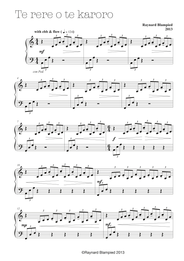 TE RERE O TE KARORO - FLIGHT OF THE SEAGULL