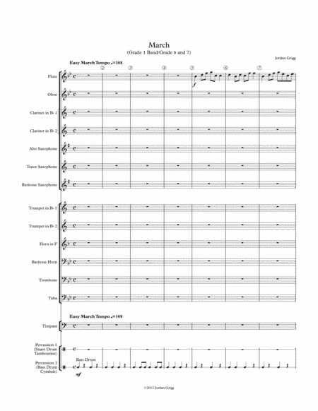 March (Grade 1 Band/Grade 6 and 7)