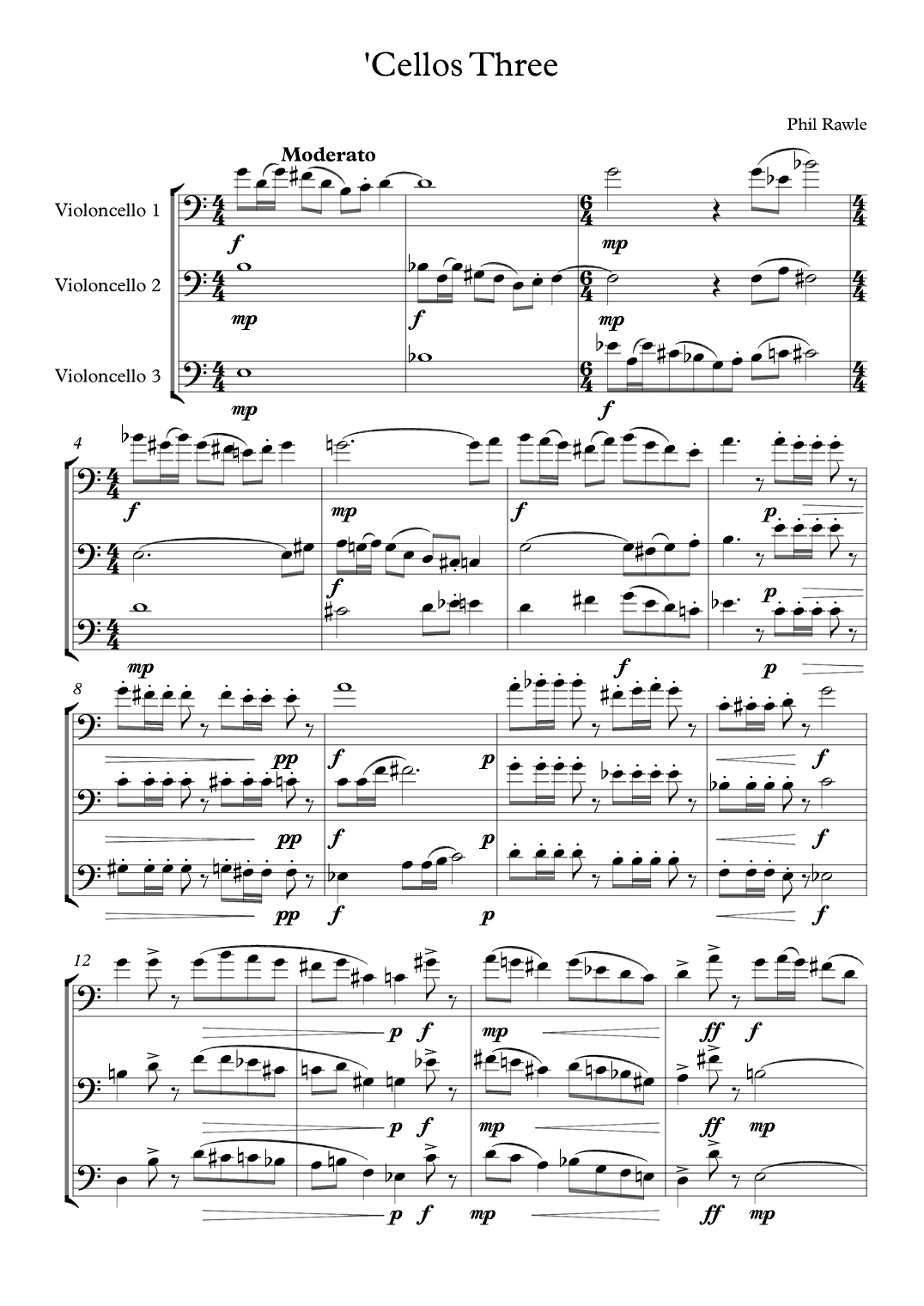'Cellos Three