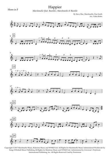 Happier (arr. Fabio Britto)