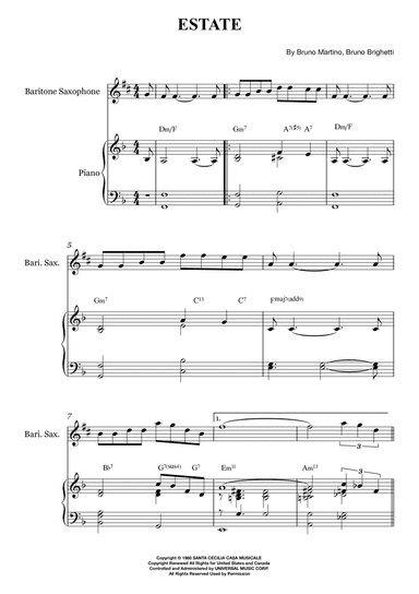 Estate (arr. Karen Gueiros)
