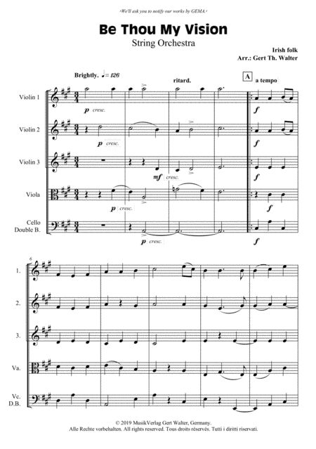 Be Thou My Vision (arr. Gert Th. Walter)