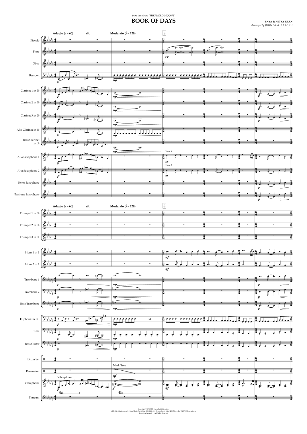 Book Of Days (arr. John Ivor Holland)