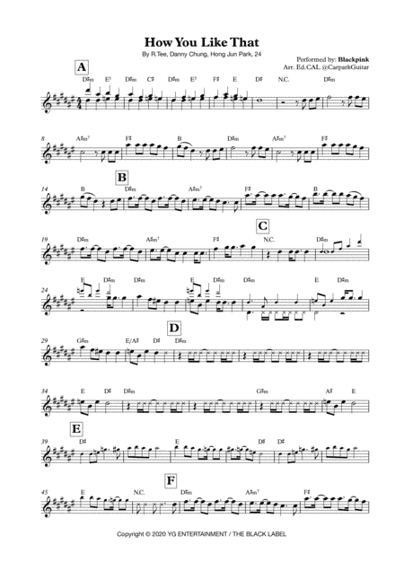 How You Like That (arr. Ed.CAL)