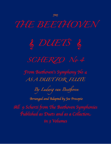 The Beethoven Duets For Flute Scherzo No. 4 (arr. Joe Procopio)