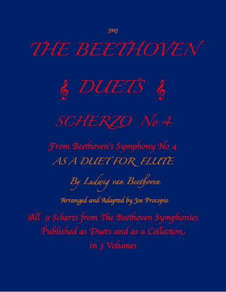 The Beethoven Duets For Flute Scherzo No. 4 (arr. Joe Procopio)