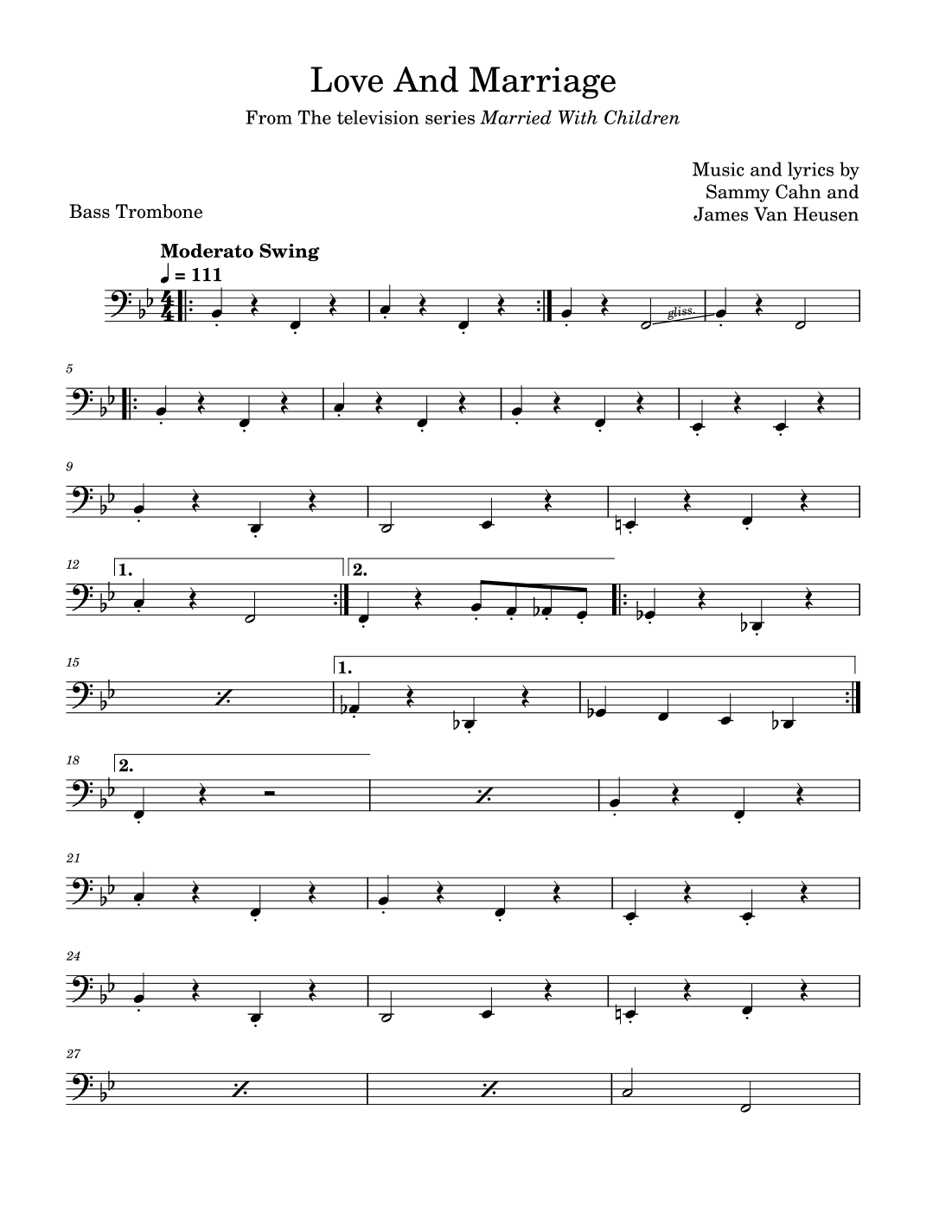 Love And Marriage (arr. David Lartey)