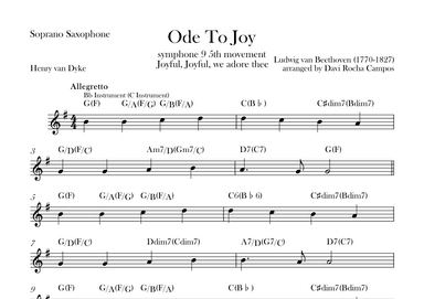 Ode To joy (Symphony 9 5th movement) (arr. Davi Rocha Campos)
