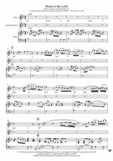 Shout To The Lord (arr. David Kocijan)