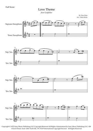 The Godfather (love Theme) (arr. Fabio Britto)