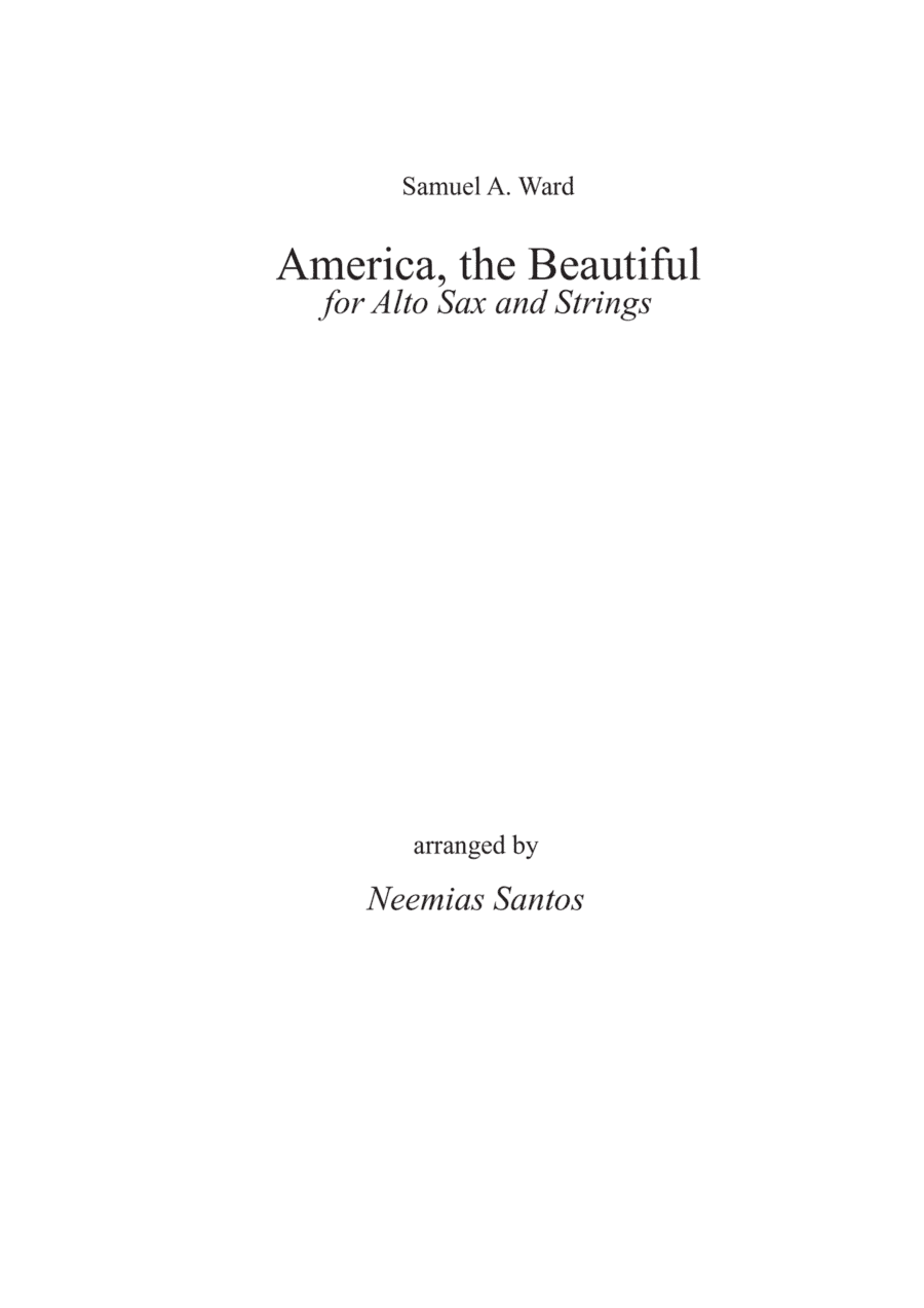 America, the beautiful (arr. Neemias Silva Santos)