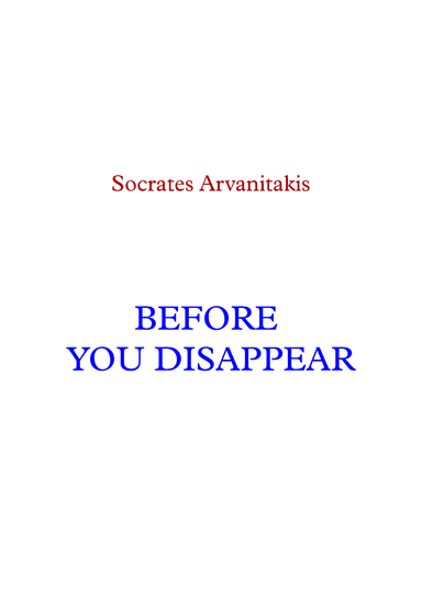 BEFORE YOU DISAPPEAR (for tenor and classical guitar)