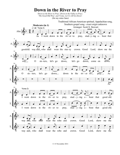 Down in the River to Pray (arr. Scott S. Stewart)