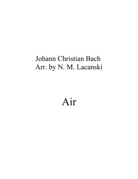 Air (arr. Nick Lacanski)