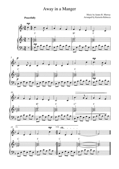 Away in a Manger (arr. Kaiserin Rebecca)