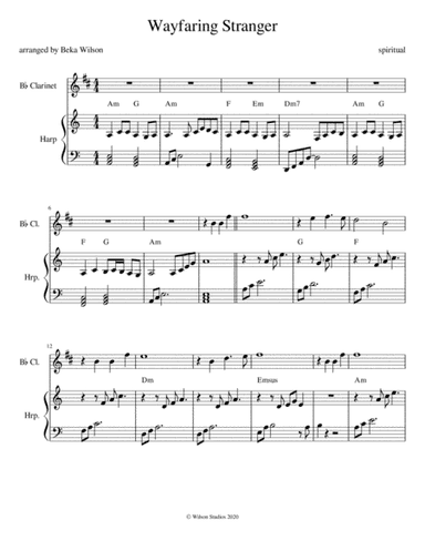 Wayfaring Stranger (arr. Beka Wilson)