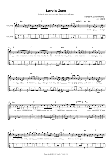 Love Is Gone (arr. Arr. Ed.CAL)