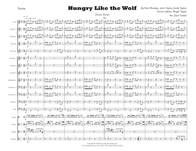 Hungry Like The Wolf (arr. Zach Green)